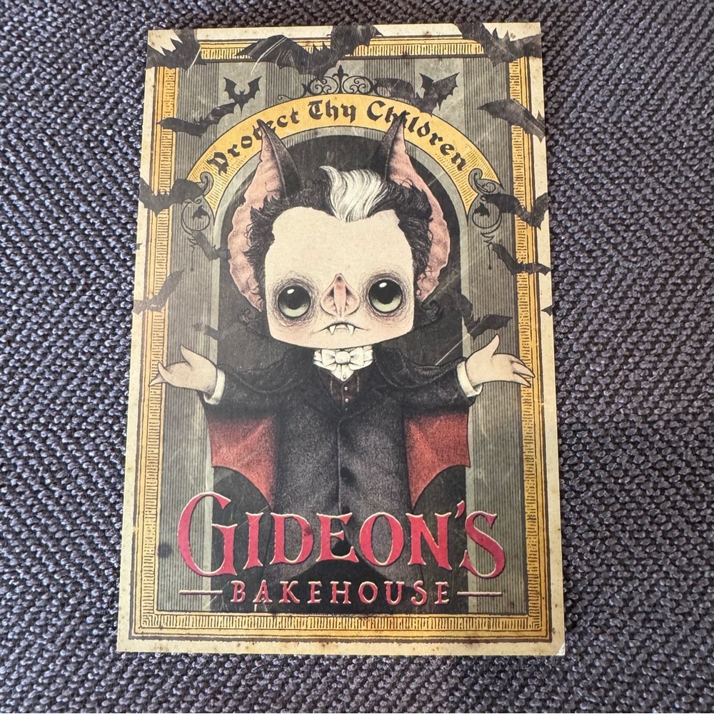 Gideons Bakehouse March 2023 Signor Pipistrello Menu Card Used